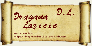 Dragana Lazičić vizit kartica